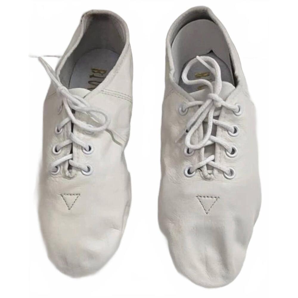 NEW BLOCH kids adeline jr split sole jazz oxford shoes in white